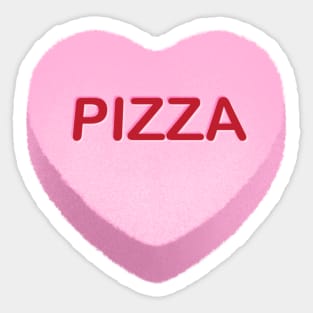 Pizza Candy Heart Sticker